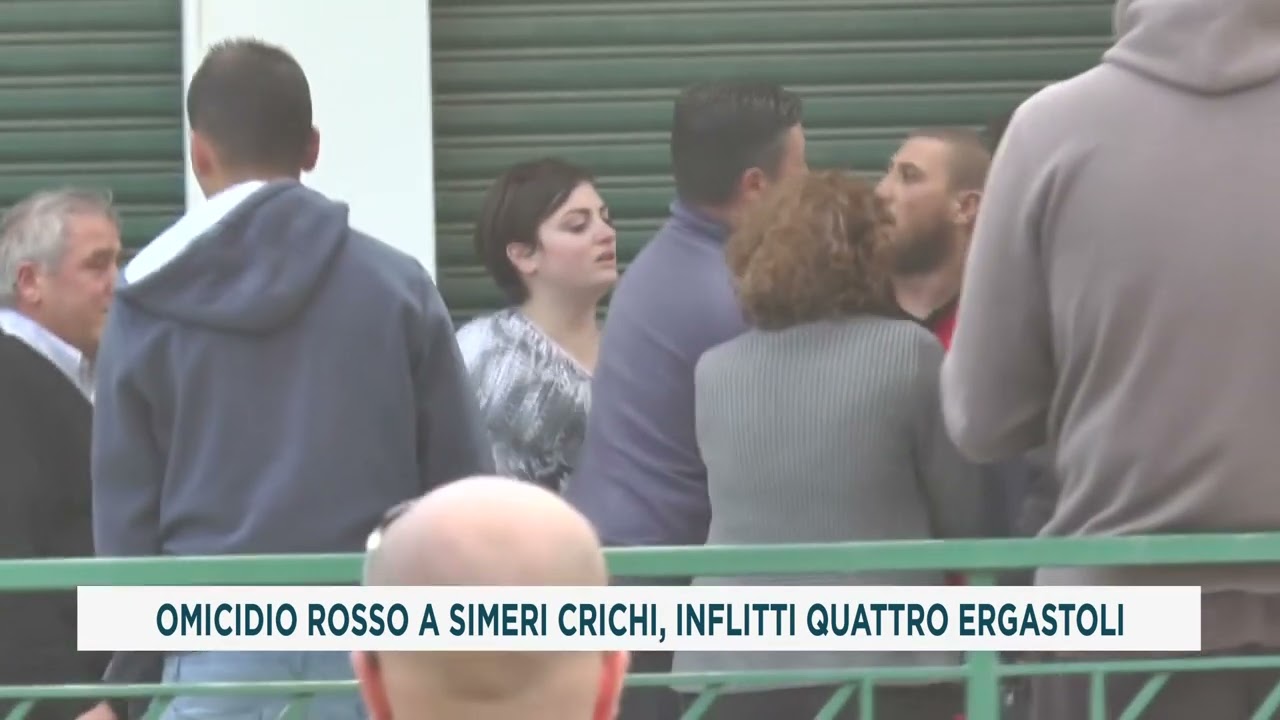 OMICIDIO ROSSO A SIMERI CRICHI, INFLITTI QUATTRO ERGASTOLI