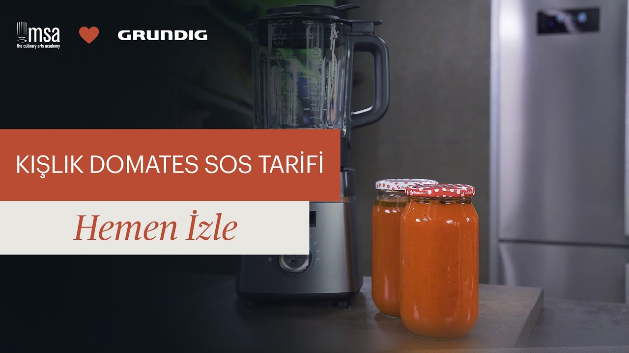 #Grundig Çorba Pişirici ve Blender ile Domates Sos Tarifi | MSA 🧡 Grundig  #MutfakSanatlarıAkademisi