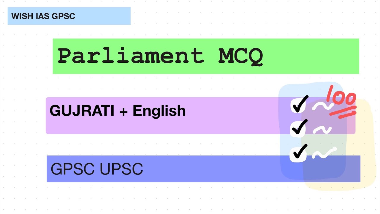 Parliament MCQ |  GPSC  2026  