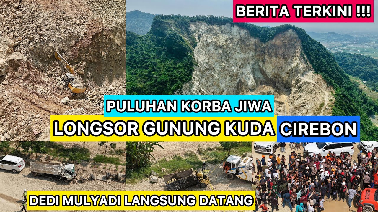 NGERI !!! VIDEO TERJELAS PASCA LONGSOR GUNUNG KUDA CIREBON