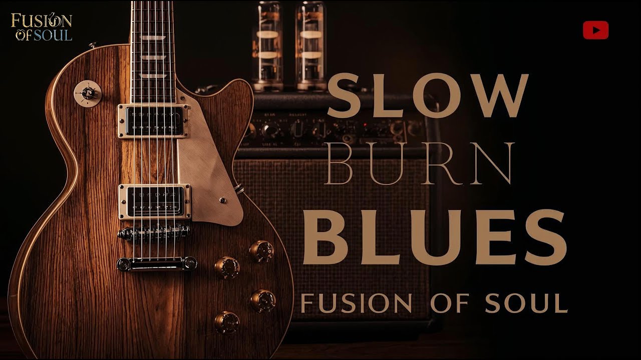 Slow Burn Blues – Midnight Guitar Instrumental | Fusion of Soul