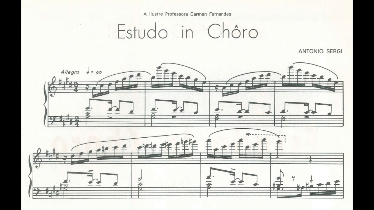 Antonio Sergi -  Choro in estudo (Antonio Sergi, piano)