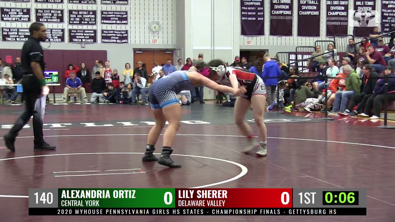 2020 PA Girls States final - 140 - Lily Sherer (Delaware Valley) vs Alexandria Ortiz (Central York)