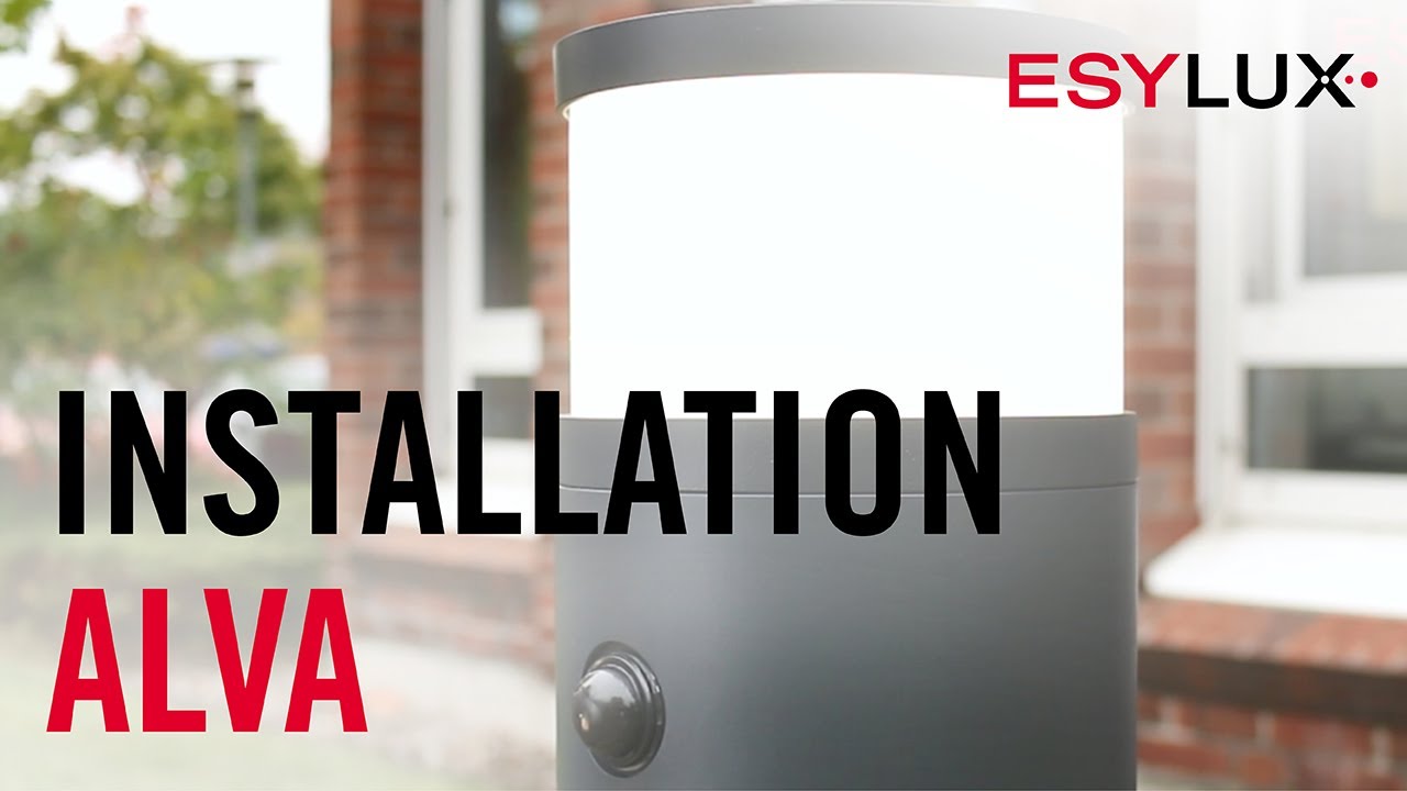 Install Bollard lights ALVA easily I ESYLUX I Assembly & Installation