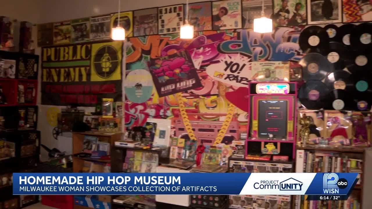 Milwaukee woman turns living room into hip hop museum