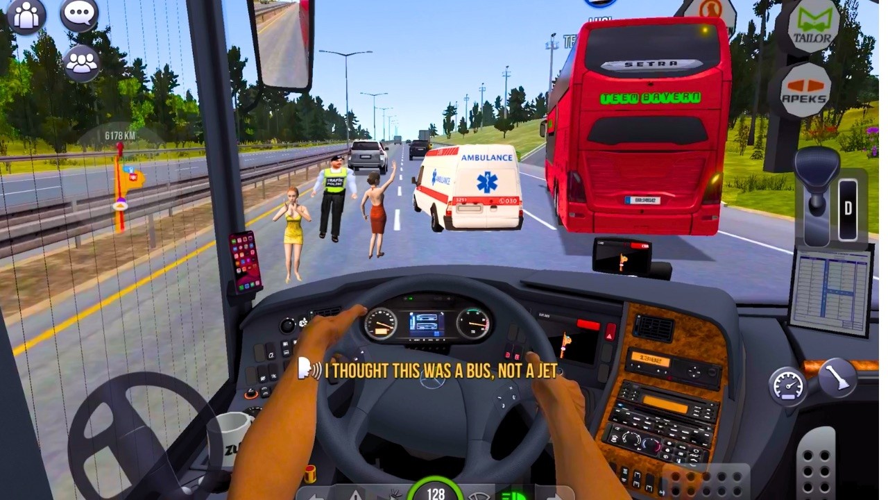 Crazy Bus Dangerous Driving👮🏻‍♀️🤠 | Coach Bus Simulator Game
