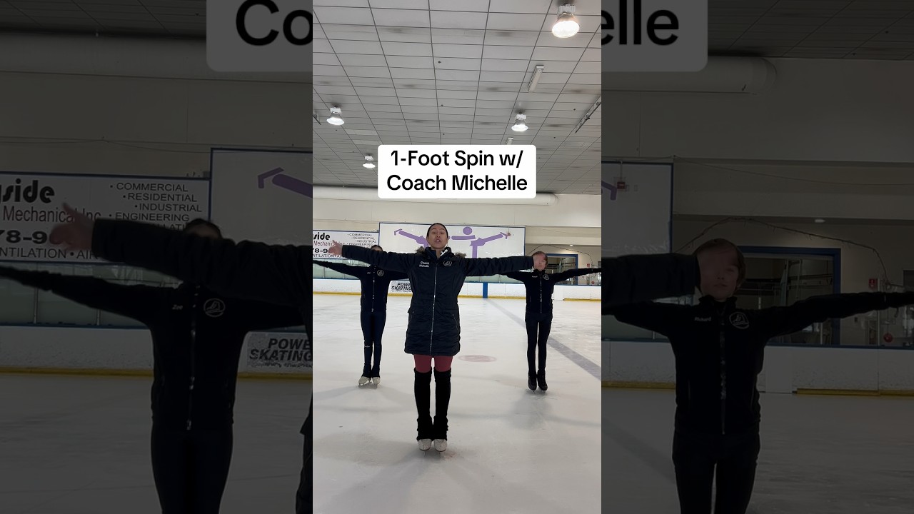 Как делать: вращение на одной ноге ⛸️✨ 