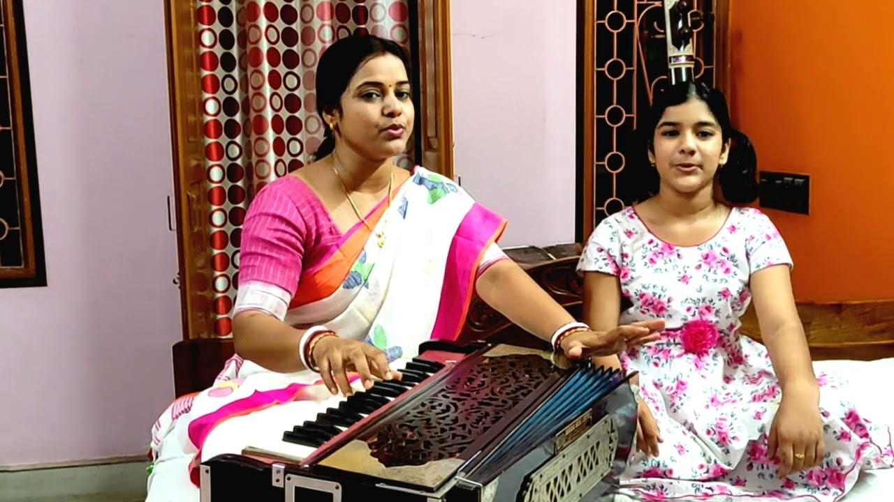 Rumjhum Rumjhum Ke Bajay ll রুম ঝুম রুম ঝুম ll Nazrul Gerti ll মা ও মেয়ের জুটি ll ছোটোদের গান ll
