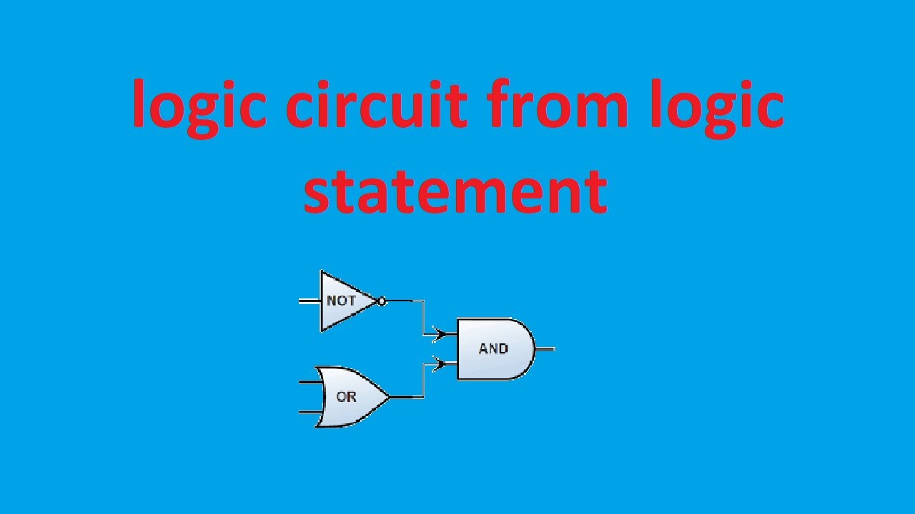 Logic statement to logic circuit IGCSE/O LEVEL