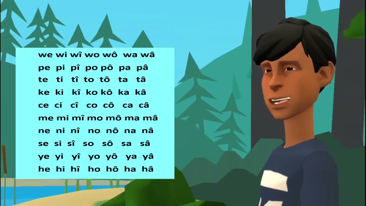 Nehiyawewin Time with Peggy Gladue - syllabic song