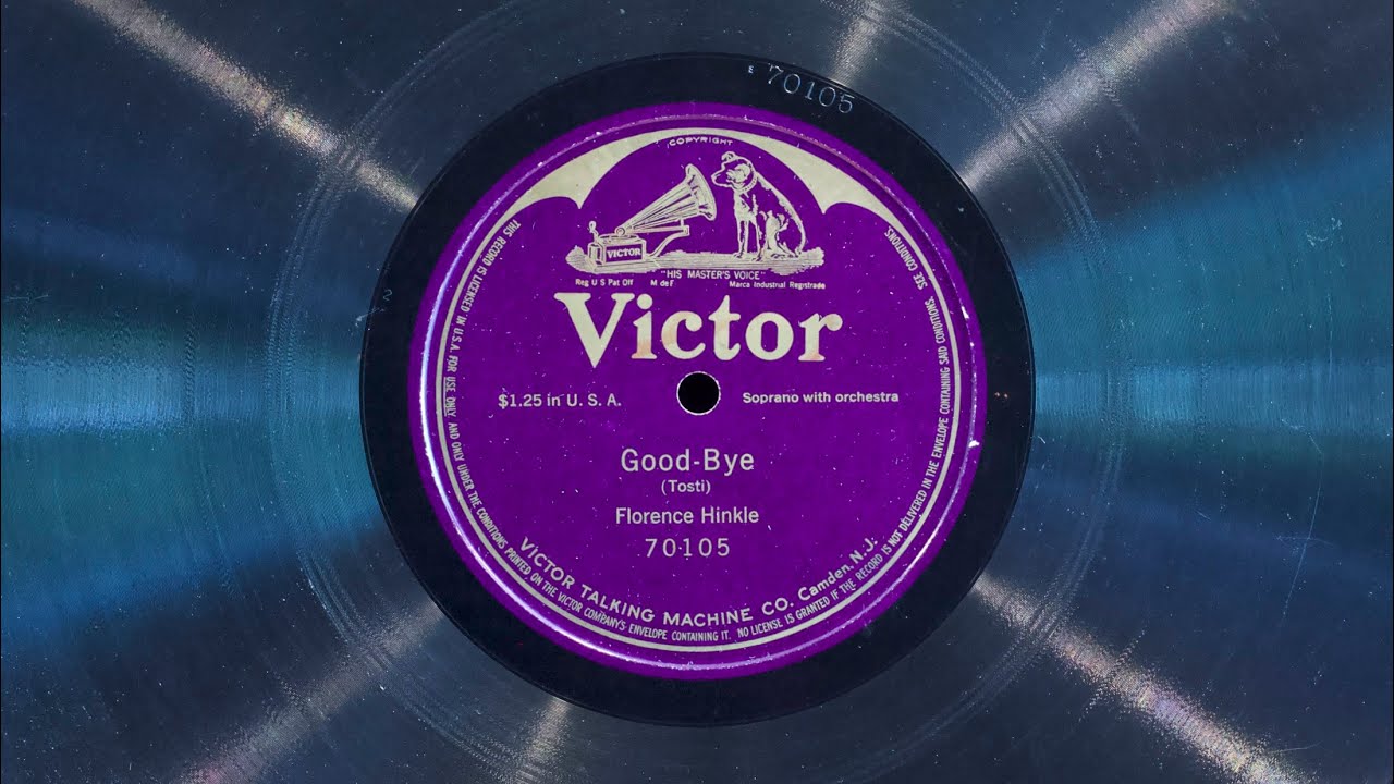 Good Bye • Florence Hinkle (EMG Mark Xb Oversize Gramophone)