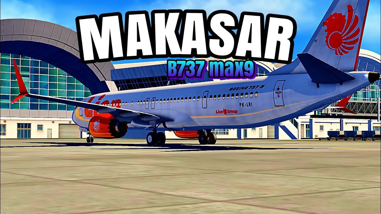 ☁️ Cinematic Flight Surabaya – Makassar | Boeing 737 MAX | Aerofly FS Global