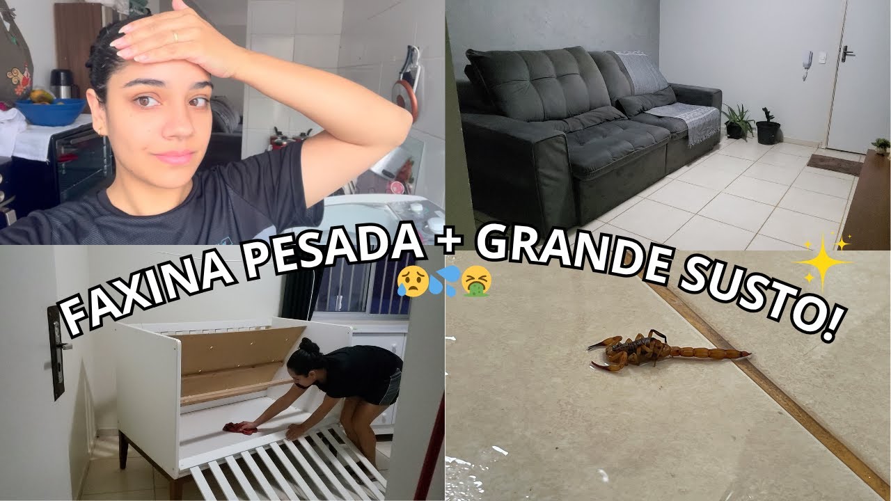 FAXINA PESADA TERMINEI DE MADRUGADA |ESTA APARECENDO MUITOS🦞 AQUI EM CASA !