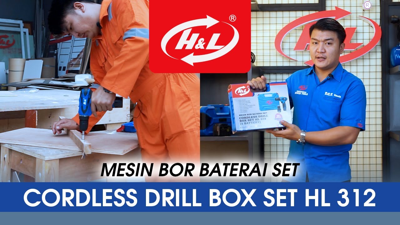 LENGKAP, TIDAK REPOT BORNYA!! Review BOR CORDLESS 312 MESIN HL POWERTOOL