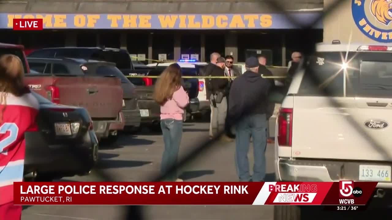 Large police response at RI hockey rink
