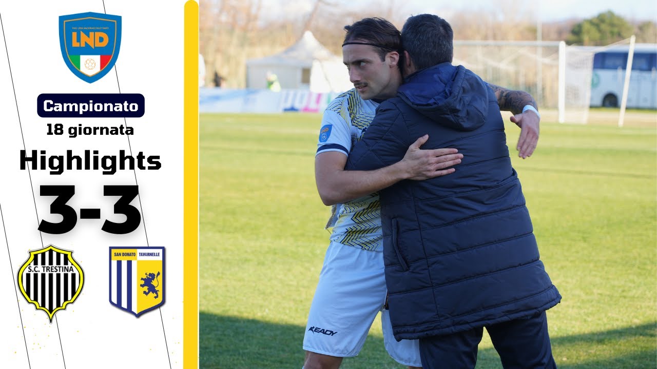 Le azioni salienti di Sporting Club Trestina - San Donato Tavarnelle: 3-3