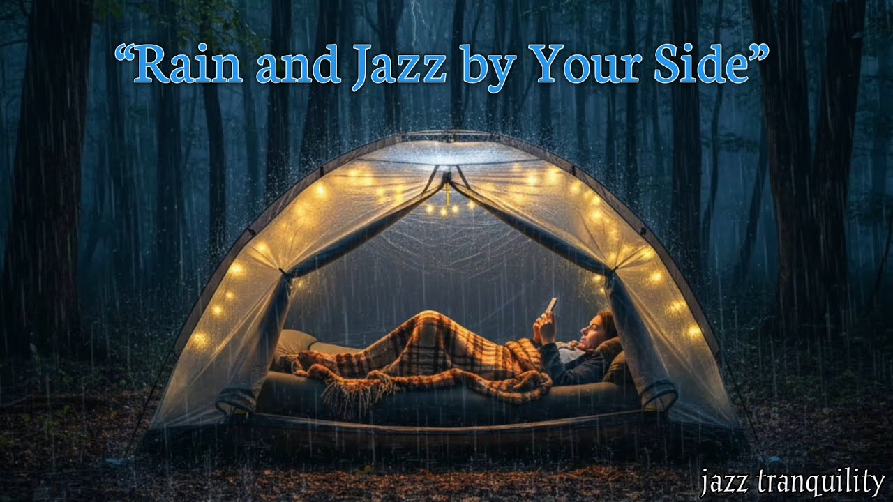 Smooth Jazz & Rain Sounds | Peaceful Background Music