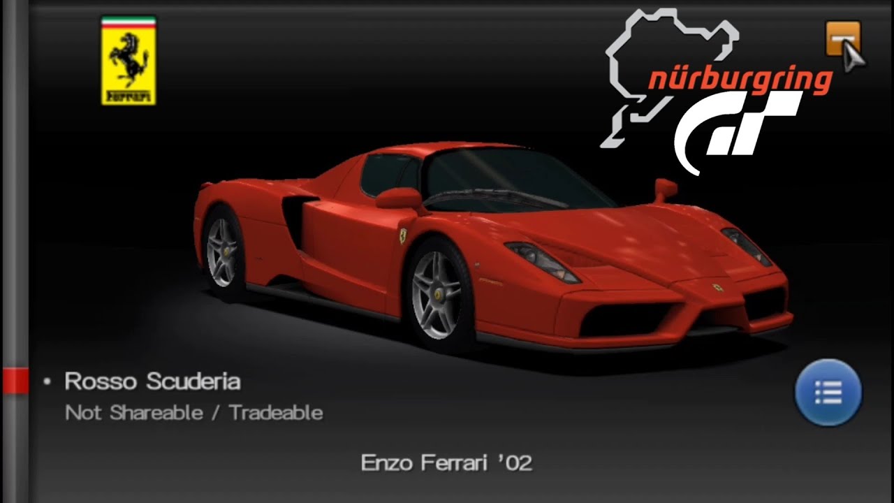 Gran Turismo PSP - Enzo Ferrari '02 @ Nürburgring | Tourist Style