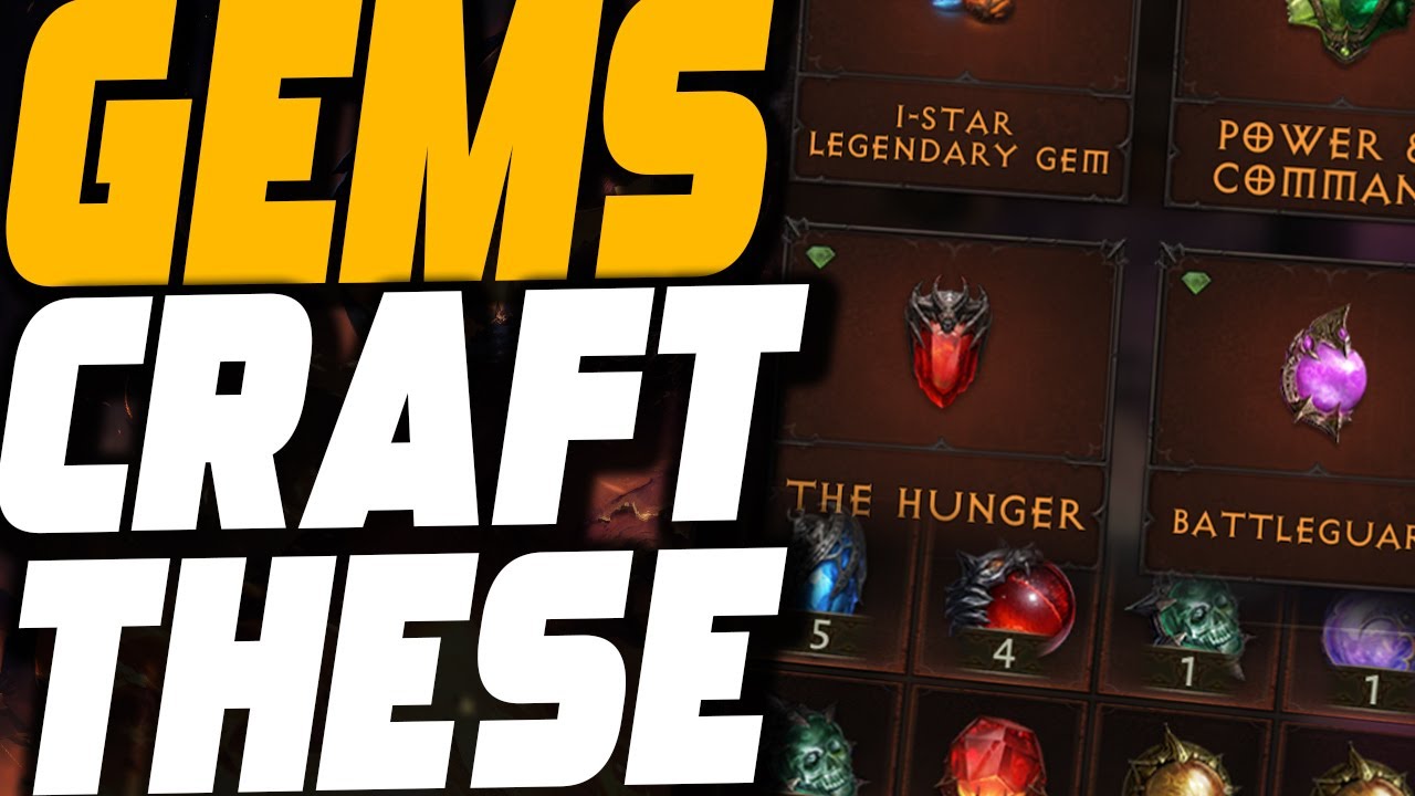 USE THESE! The BEST Legendary Gems To Craft | Diablo Immortal