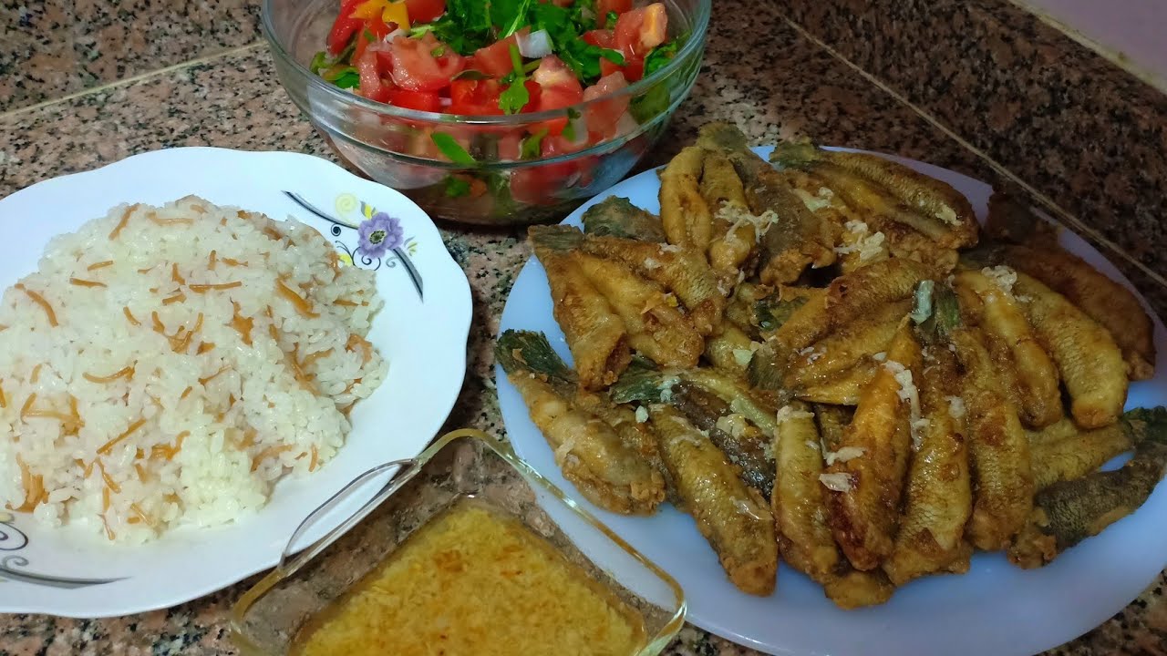 طريقه تتبيله سمك مقلي ابو كرش البورسعيدي جميل جدا 🐟🐟🐟