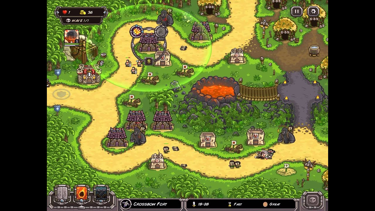 Kingdom Rush Frontiers Walkthrough / Ma'qwa Urqu / Iron Challenge / Veteran / 1080p60