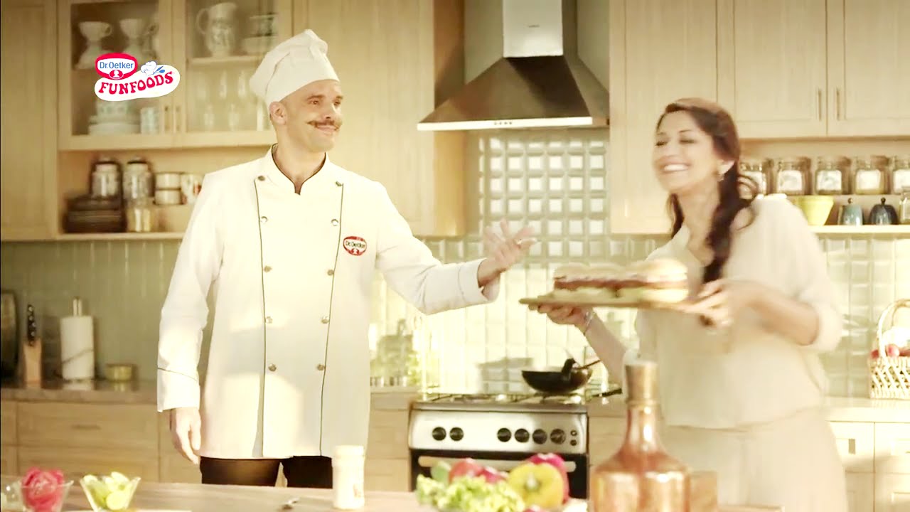 Fun Foods Mayonnaise Ad/TVC - French Chef, with Sonali Bendre Behl & Zachary Coffin (Dr Oetker)