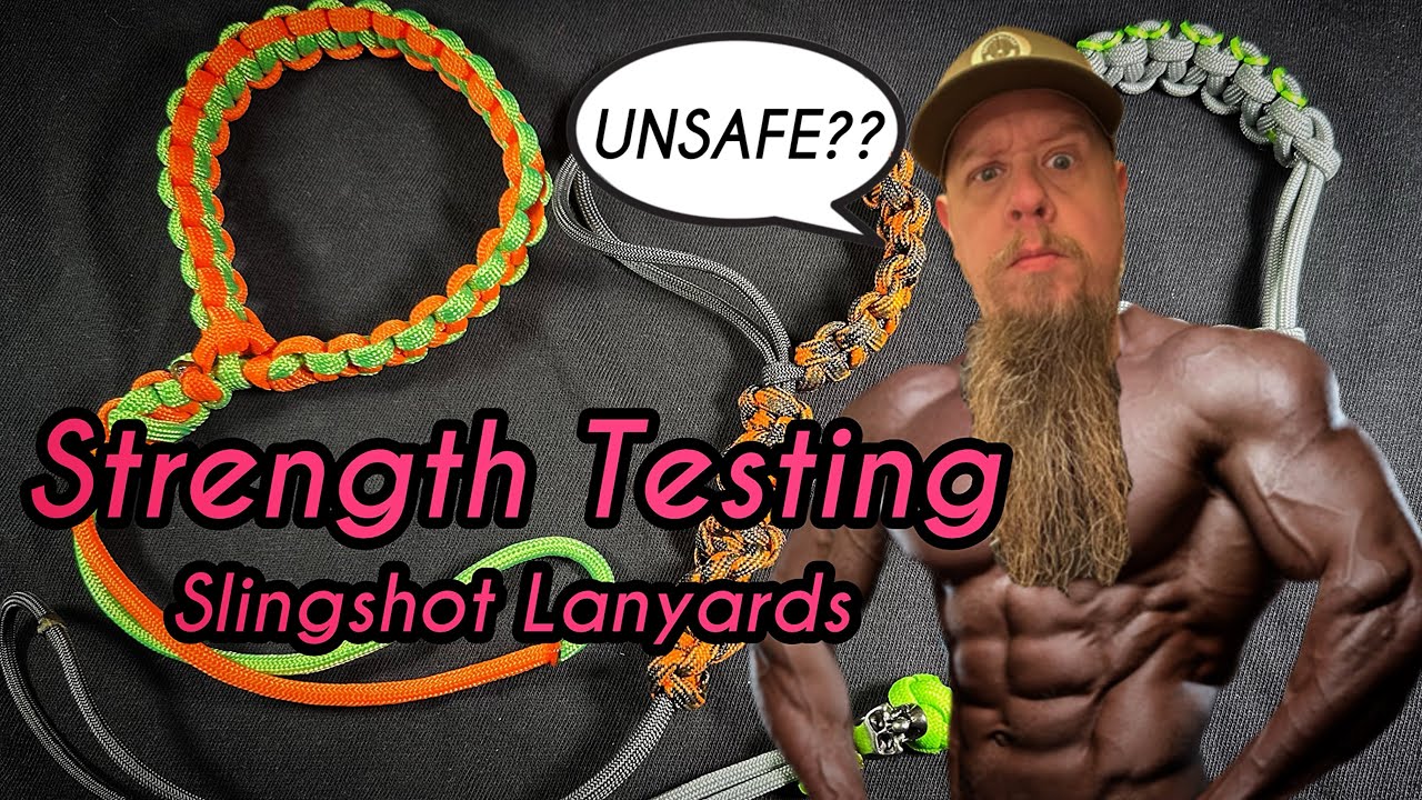Will it Break??  Testing my homemade slingshot lanyard