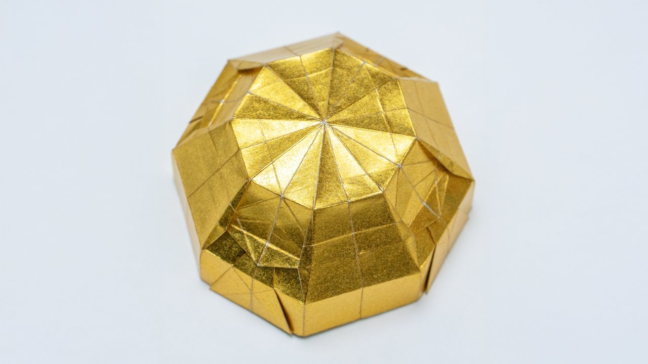 Geometric Origami Tutorial:  Octagon Box  #geometry  #origami #kamioristudio