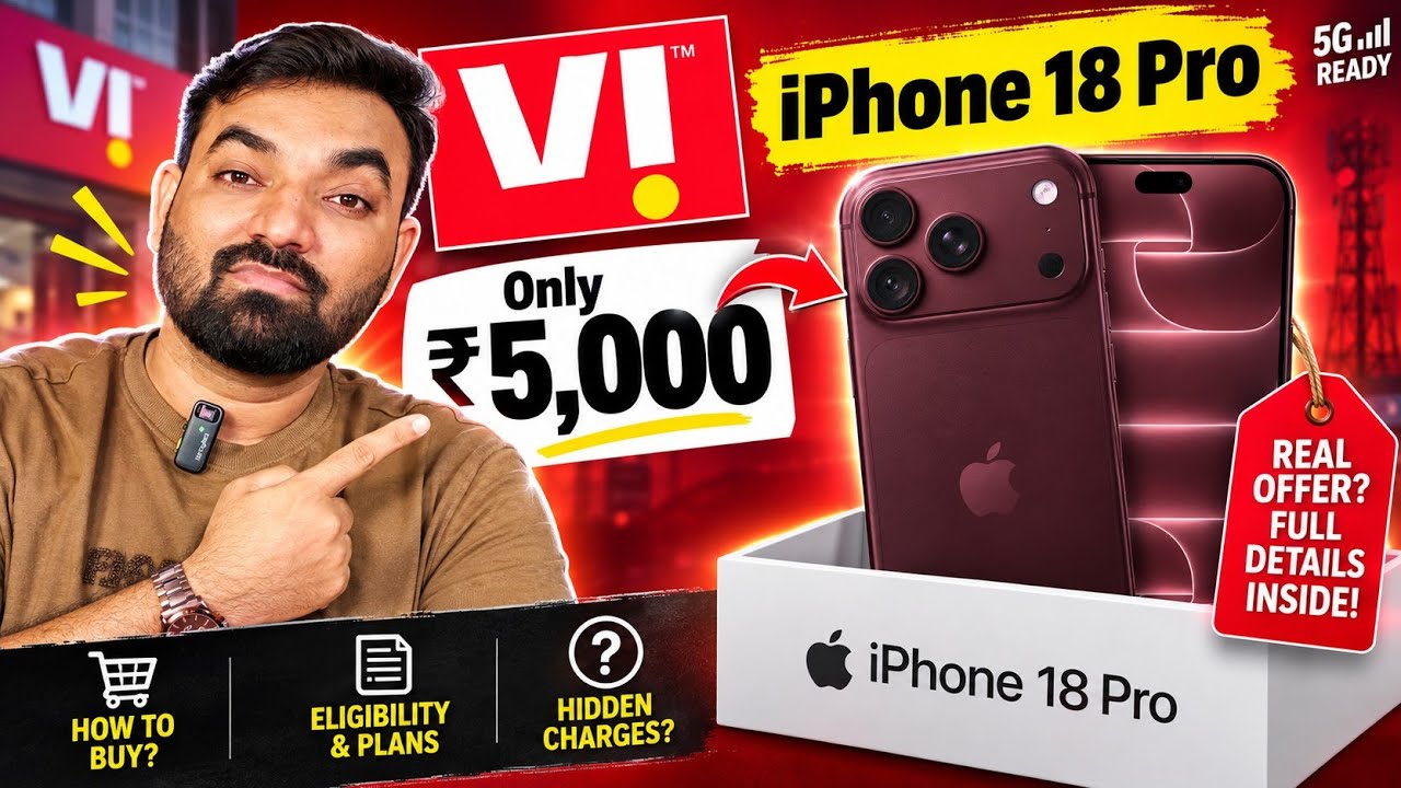 Vodafone Idea iPhone 18 Pro Offer at ₹5,000 | How to Buy & Reality Check! #iPhone18Pro #ViOffer