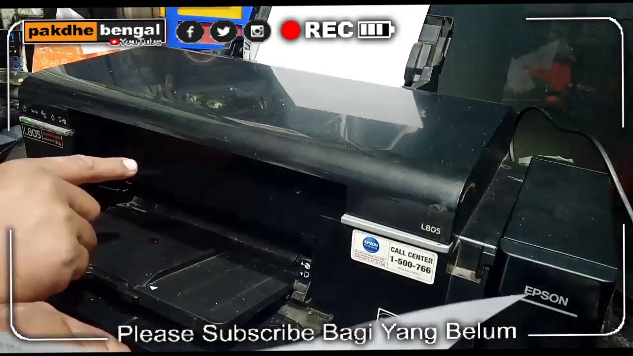 Tanpa Komputer Manual Check Nozzle Dan Head Cleaning Printer Epson L800 L805