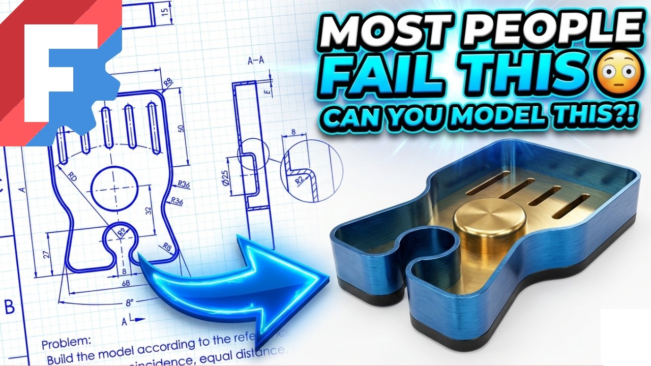 Can You Model This? FreeCAD Challenge - Catics 3D01-01