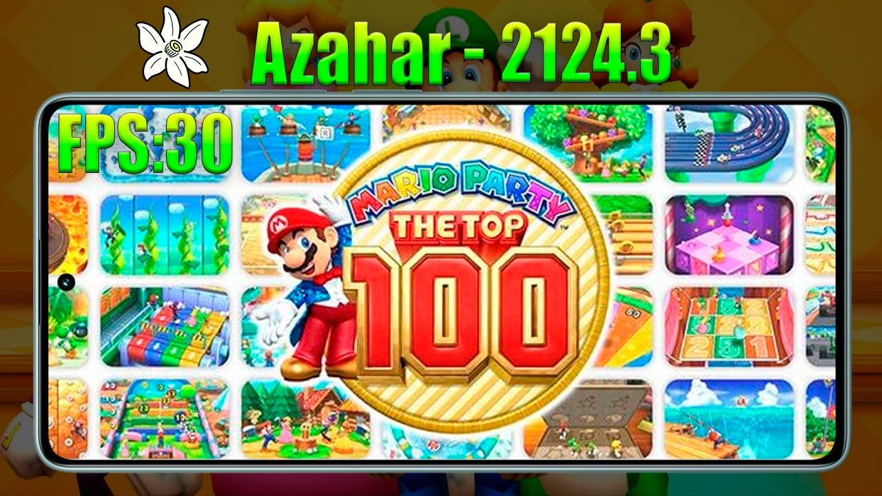Azahar 2124.3 Teste Mario Party The Top 100 @EvertonAndroidEmuladores