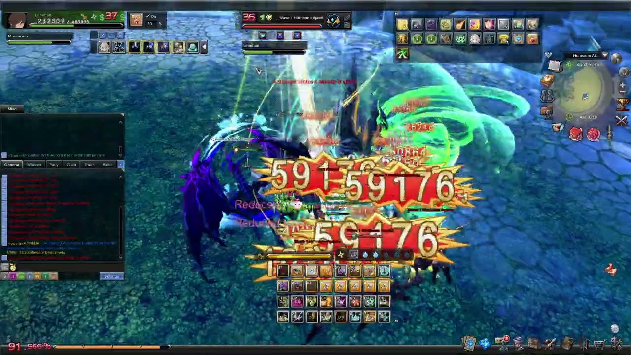 Aura Kingdom Online - Hurricane Abyss II (Solo Abyss) - Melee vs Demeter