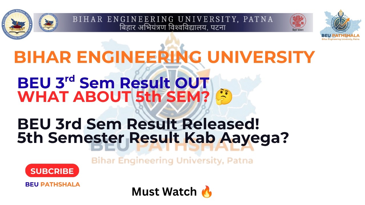 BEU Patna 3rd Semester Result OUT | What About 5th Semester? | 2026 Update