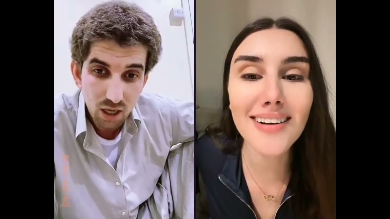 Khalil and English beautiful girl Maria new tik tok live very funny video