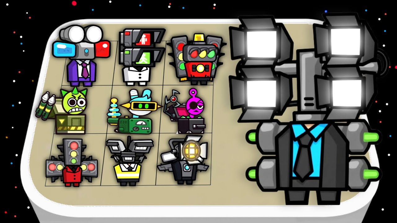 Skibidi Toilet - Merge Street Man vs Titan Cameraman, Skibidi Merge Master Battle
