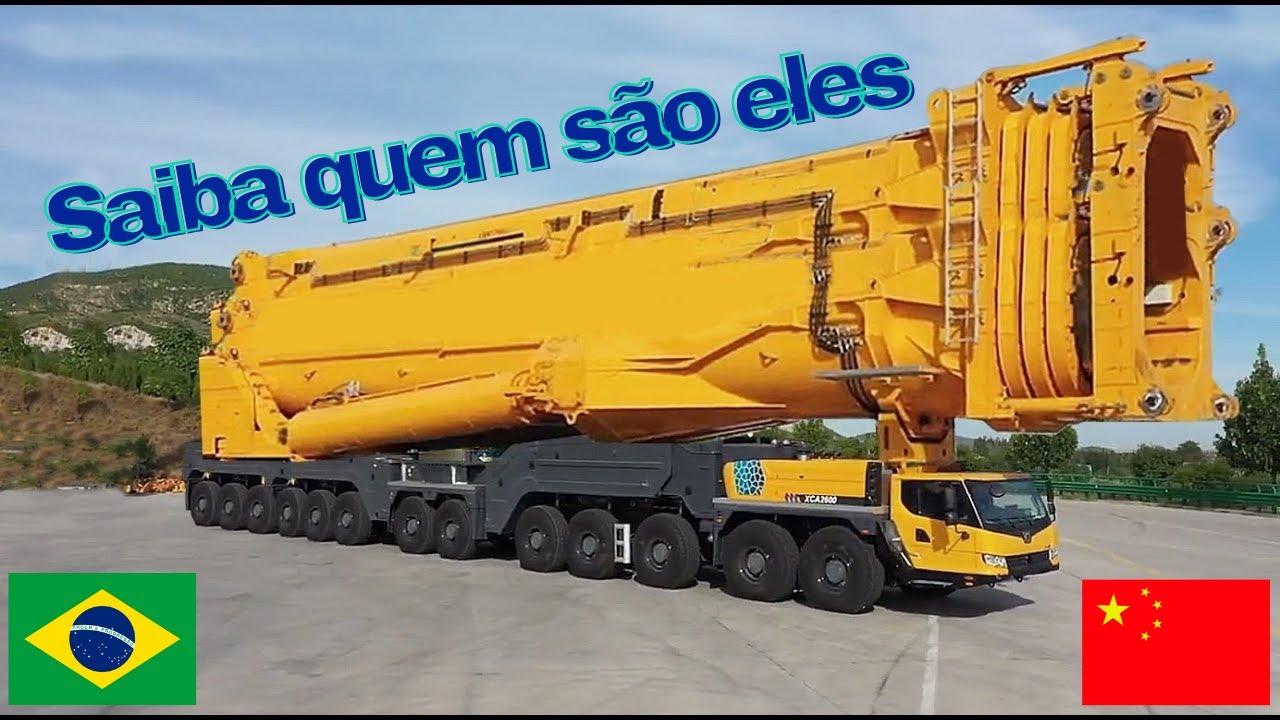 3 Maiores Guindaste da XCMG no Brasil Julho 2023