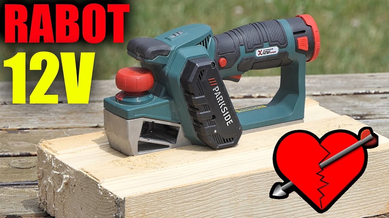 PARKSIDE RABOT SANS FIL 12V BRUSHLESS PHA 12 A1 Cordless Planer Akku-Hobel X12VTEAM