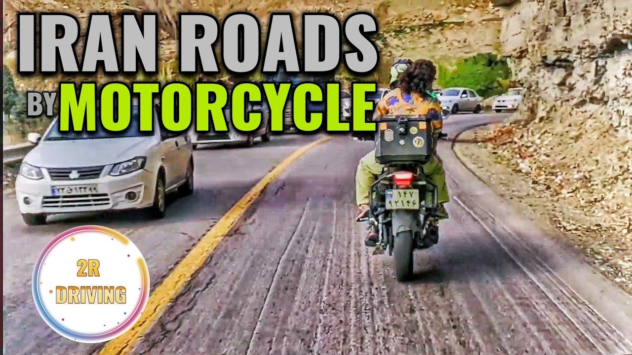 Motorbike Ride on Iran's Most Dangerous Road | Chalus Road Adventure in Freezing Weather 2025