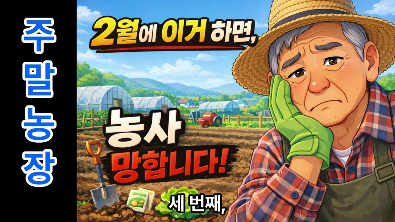 주말농장, 2월에 절대 하면 안 되는것 4가지
