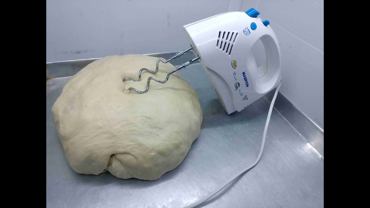 RAHASIA TEKNIK PENGULENAN 2KG TERIGU  (3.8KG ADONAN) MENGGUNAKAN HANDMIXER