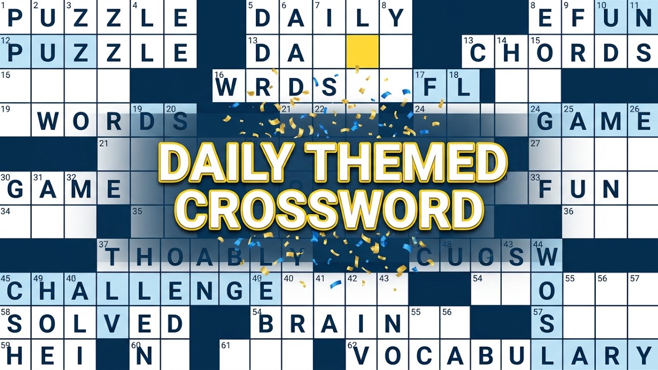 Daily Themed Crossword (by PlaySimple Games) - offline crossword game - Android and iOS - gameplay.