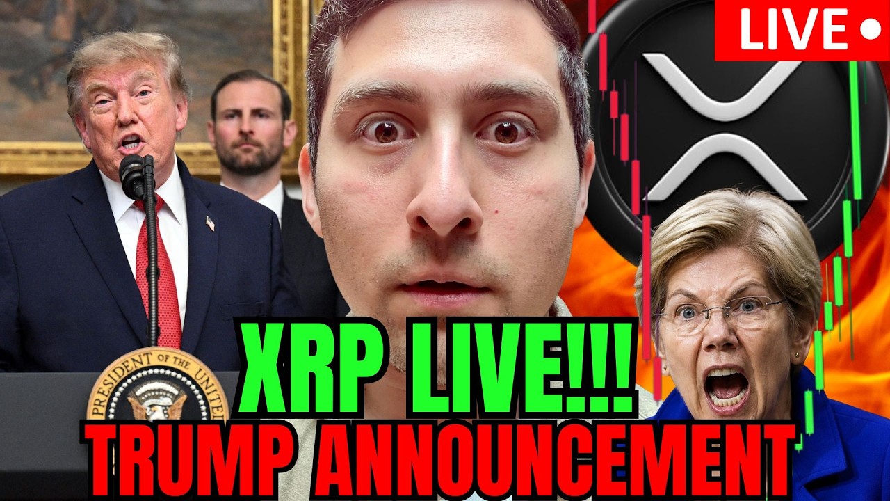XRP PUMP! TRUMP Speaks LIVE - XRP Crypto NEWS