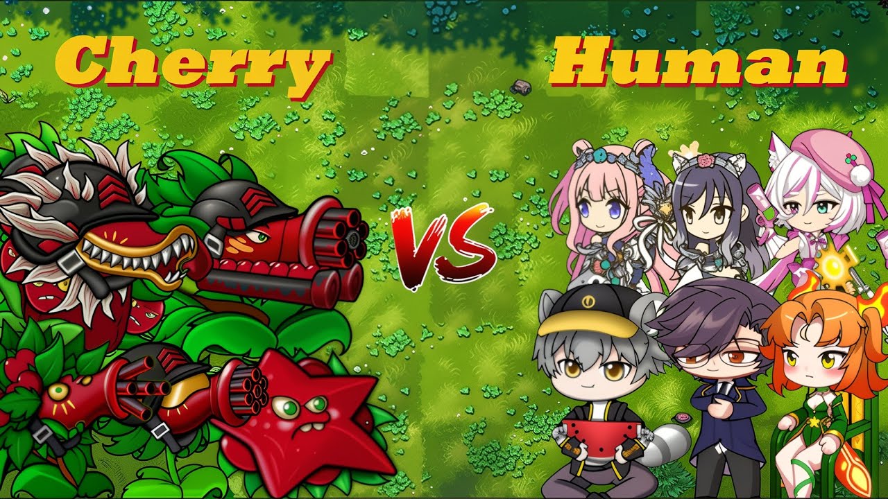 PVZ 1 Fusion Challenge - Team Human Vs Team Cherry - Who Will Wins?