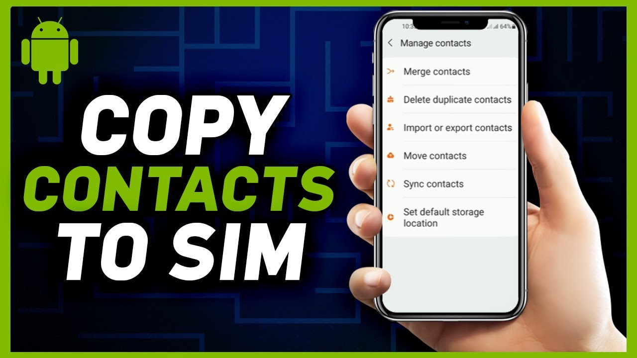 How to Copy Contacts from Android to SIM