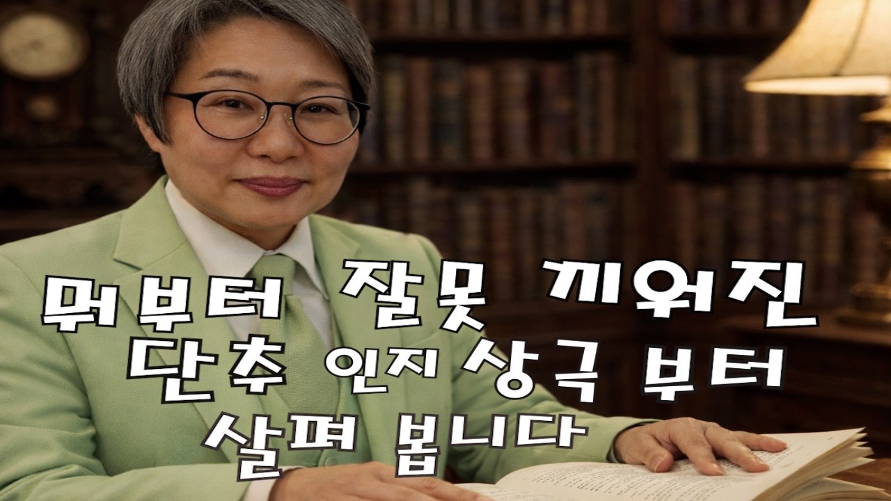 뭐부터 잘못 끼워진 단추인지 상극부터 살펴 봅시다!!!