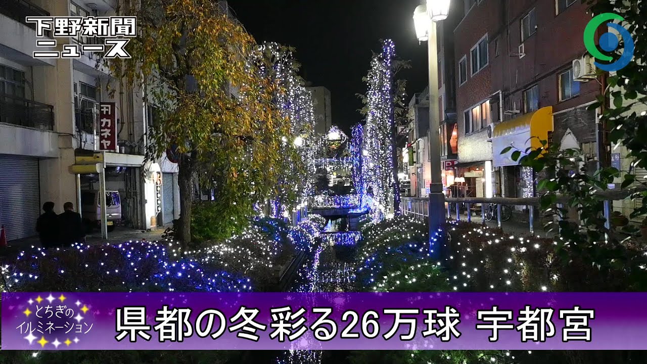 県都の冬彩る26万球　宇都宮 「うつのみやイルミネーション2025」