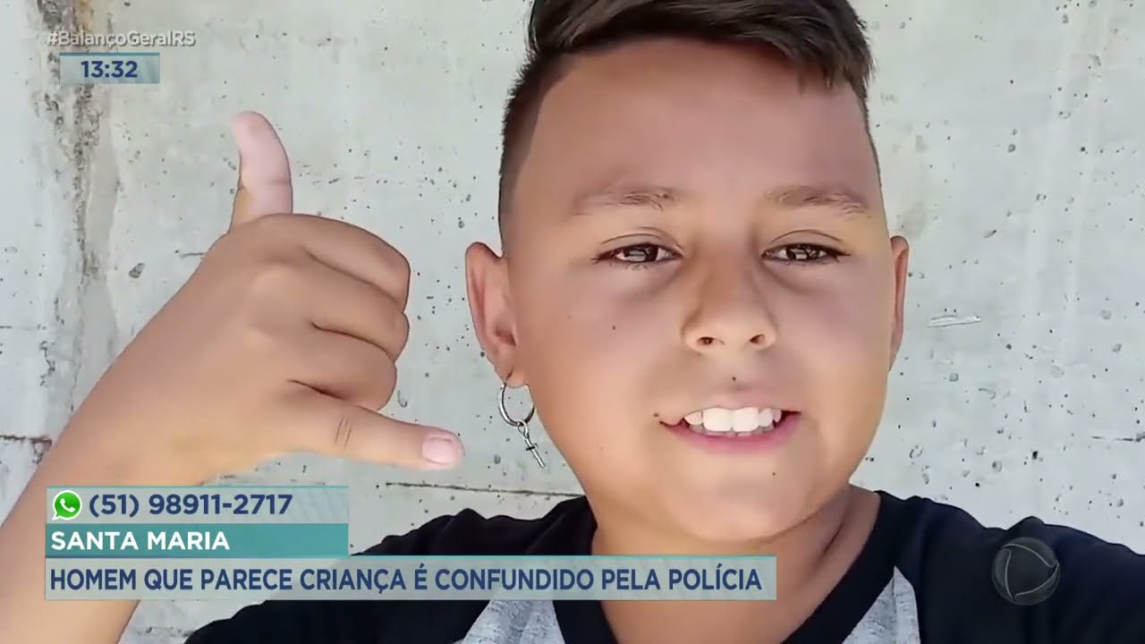 Santa Maria: Homem que parece criança é confundido pela polícia