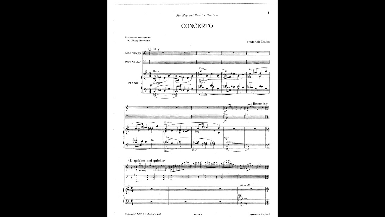 Delius: Double Concerto (1915) - Tasmin Little (violin), Paul Watkins (cello), dir. Sir Andrew Davis