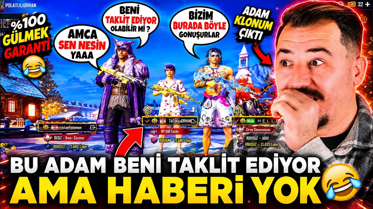 Bu Adam Beni Taklit Ediyor Ama HABERİ YOK 😂 - PUBG MOBİLE TROLL